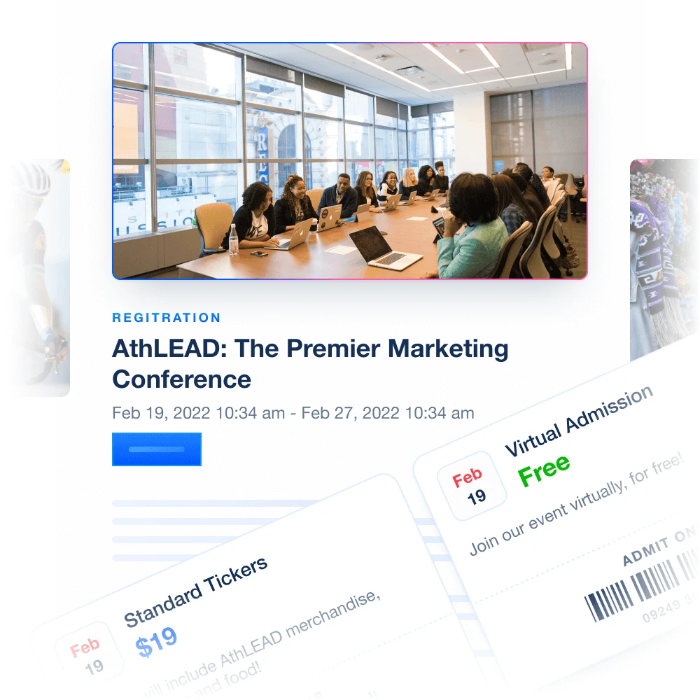 ConferenceTap registration and event ticketing interface